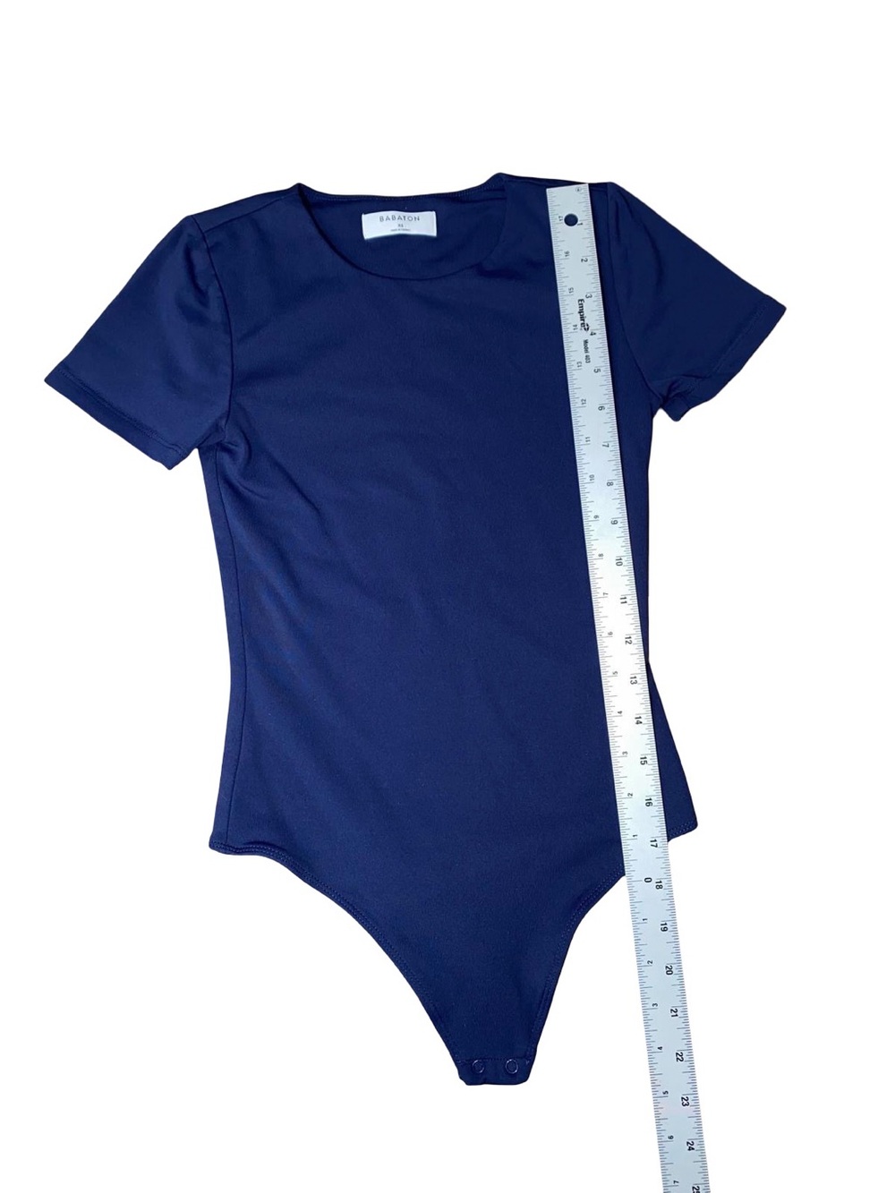 Aritzia Babaton Contour Crew Short-Sleeve Bodysuit Cobalt Blue - Size XS - Picture 8 of 12